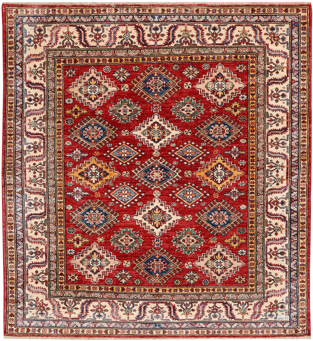 Firebrick Kazak 5' x 5' 5 - No. 47989 - ALRUG Rug Store