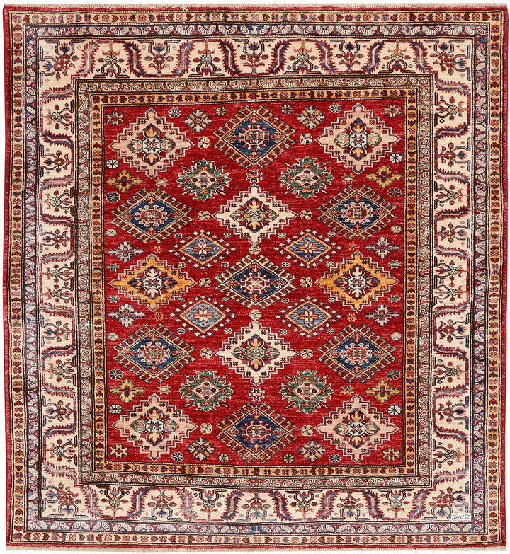 Firebrick Kazak 5' x 5' 5 - No. 47989 - ALRUG Rug Store