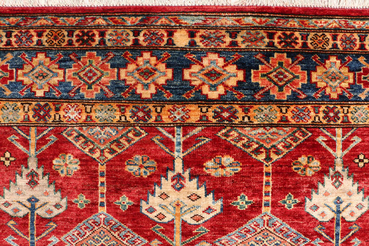 Firebrick Kazak 4' 9 x 4' 11 - No. 47992 - ALRUG Rug Store