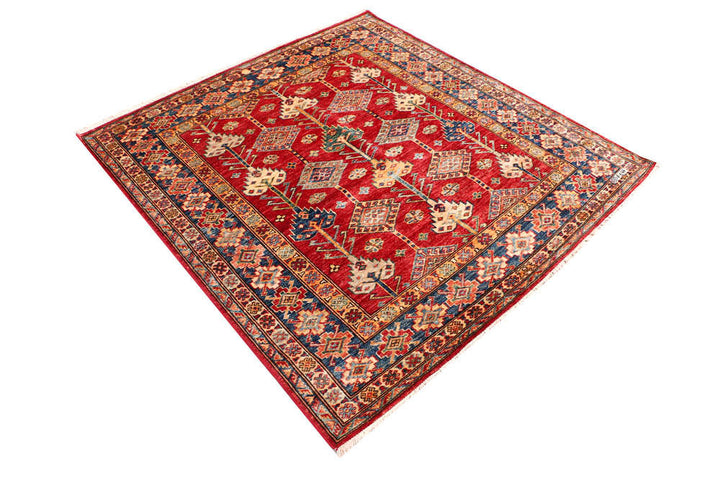 Firebrick Kazak 4' 9 x 4' 11 - No. 47992 - ALRUG Rug Store