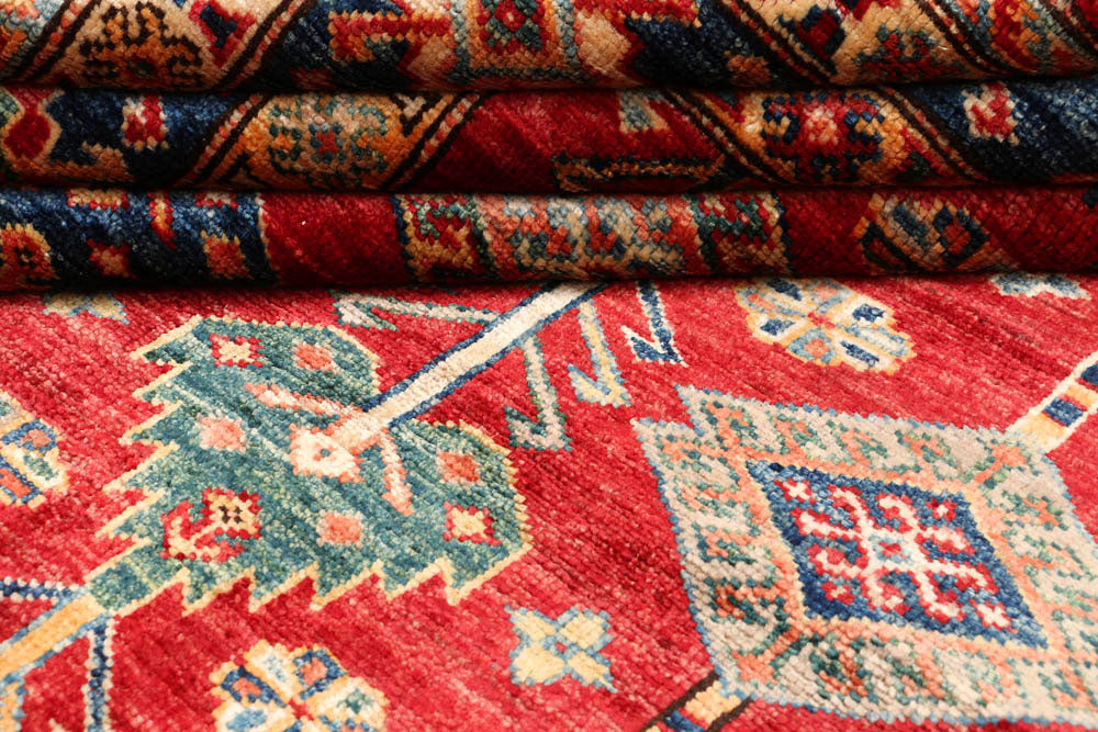 Firebrick Kazak 4' 9 x 4' 11 - No. 47992 - ALRUG Rug Store