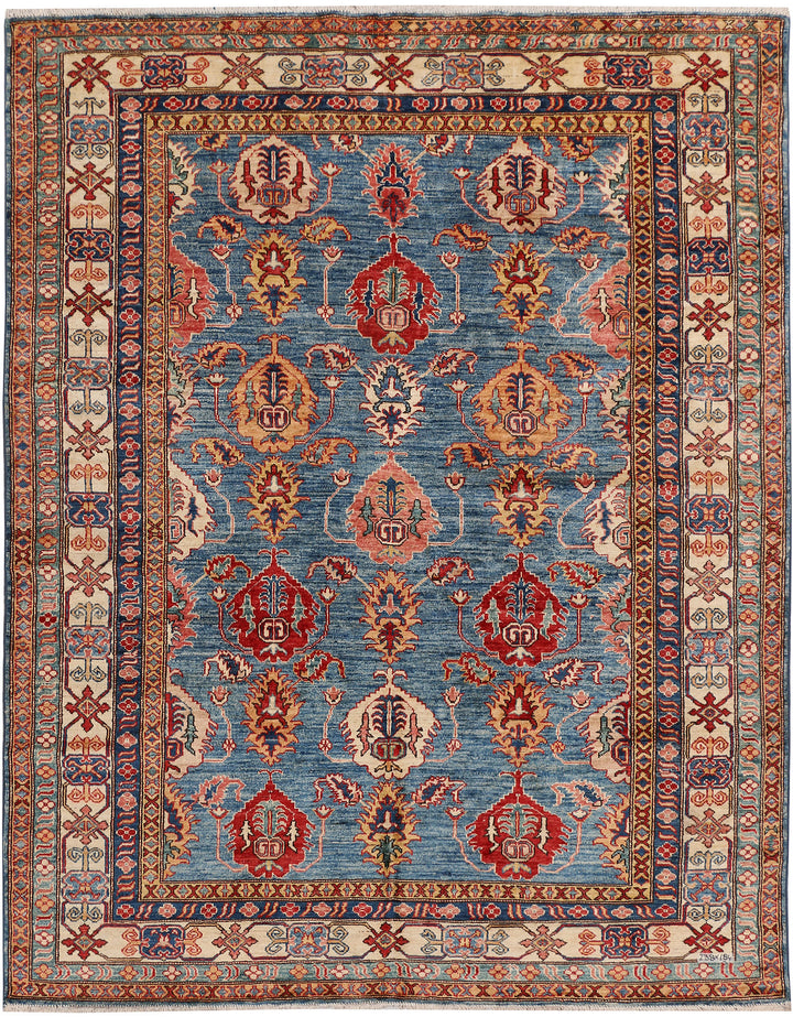 Steel Blue Kazak 6' x 7' 10 - No. 47999 - ALRUG Rug Store