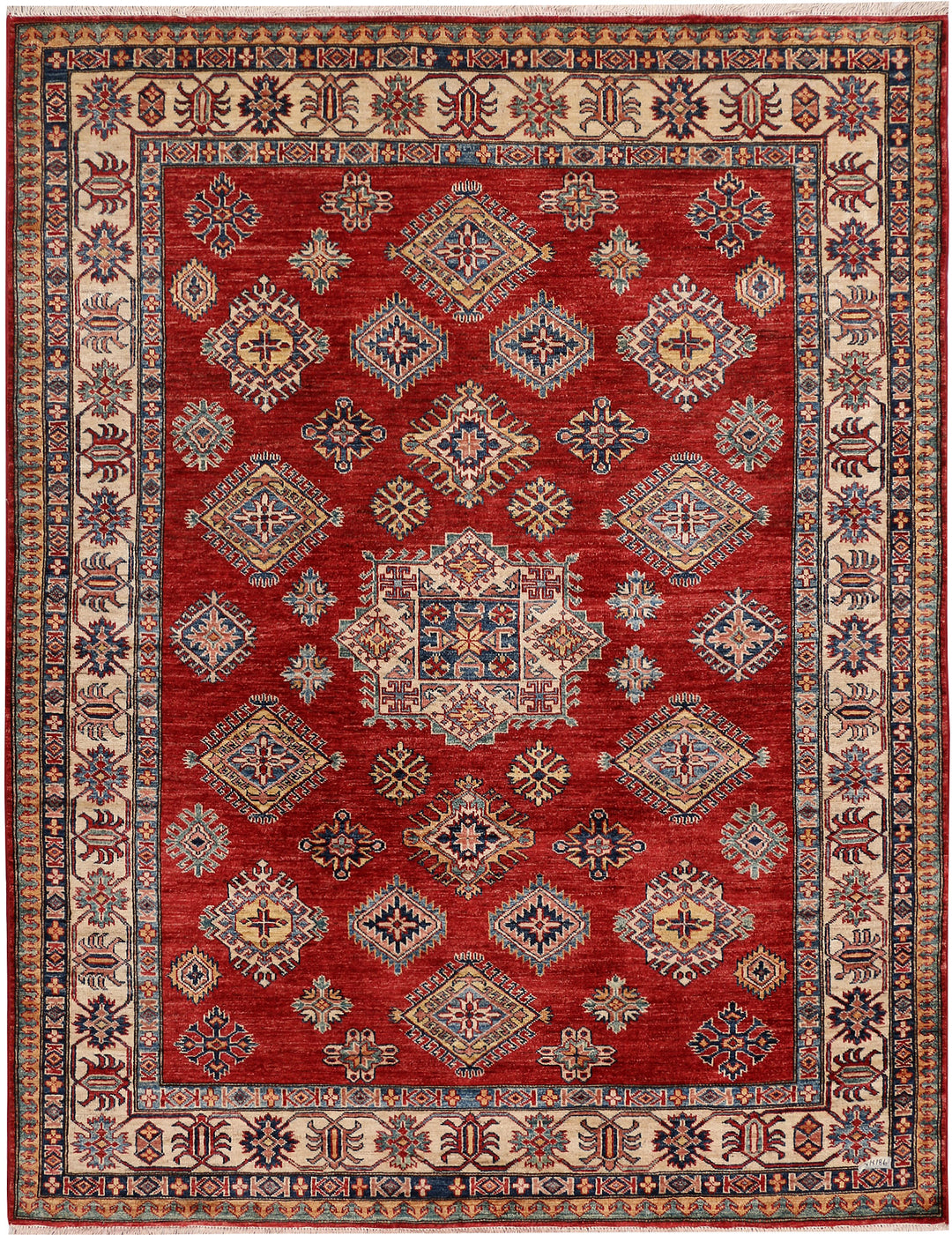 Firebrick Kazak 6' 1 x 7' 11 - No. 48002 - ALRUG Rug Store