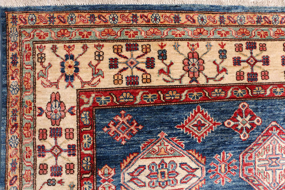 Steel Blue Kazak 6' 1 x 8' - No. 48003 - ALRUG Rug Store