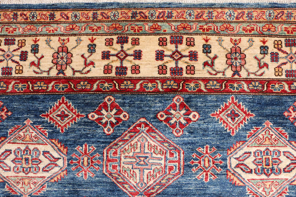 Steel Blue Kazak 6' 1 x 8' - No. 48003 - ALRUG Rug Store