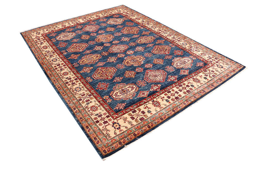 Steel Blue Kazak 6' 1 x 8' - No. 48003 - ALRUG Rug Store