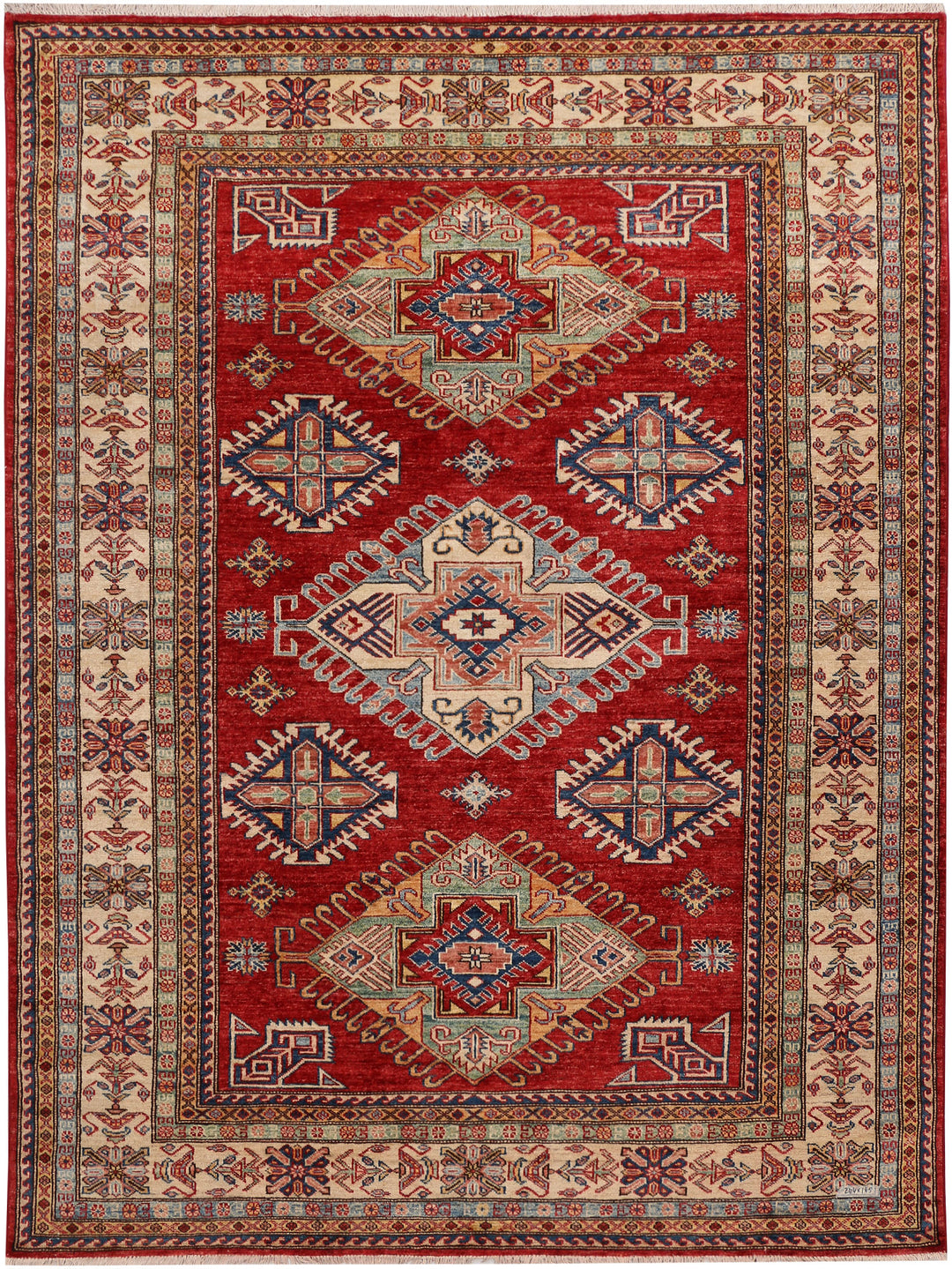 Dark Red Kazak 6' 1 x 8' - No. 48009 - ALRUG Rug Store