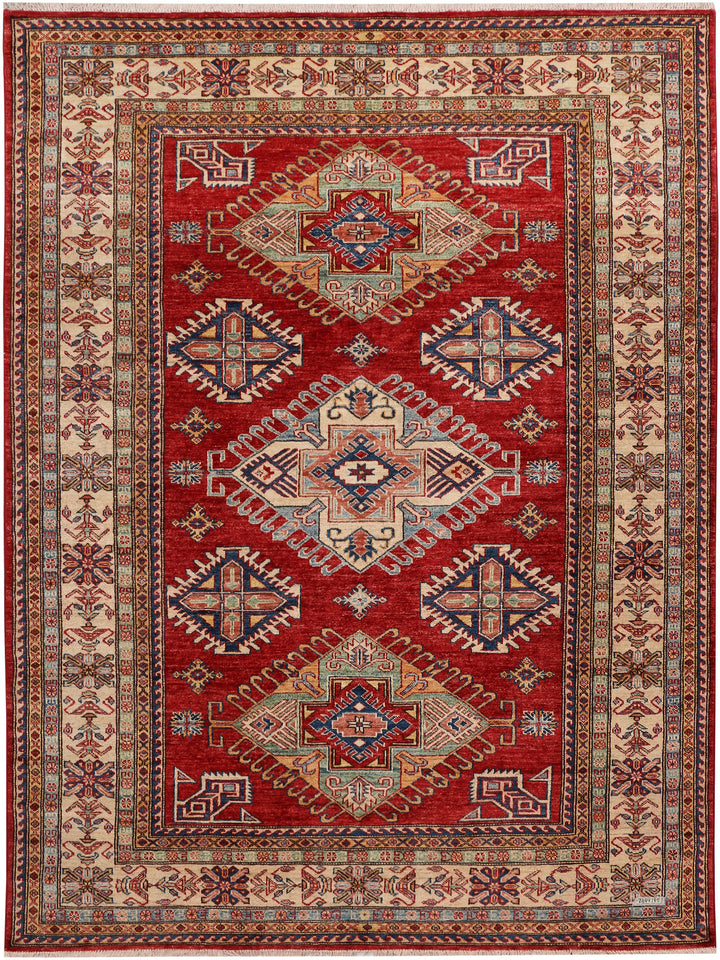 Dark Red Kazak 6' 1 x 8' - No. 48009 - ALRUG Rug Store