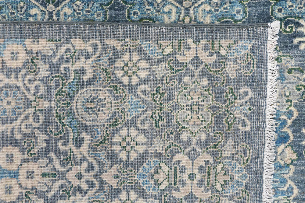 Cadet Blue Ikat 7' 11 x 9' 9 - No. 48039 - ALRUG Rug Store