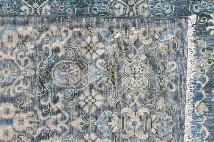 Cadet Blue Ikat 7' 11 x 9' 9 - No. 48039 - ALRUG Rug Store