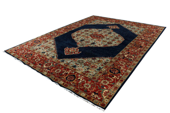 Navy Oushak 8' 8 x 11' 7 - No. 48050 - ALRUG Rug Store
