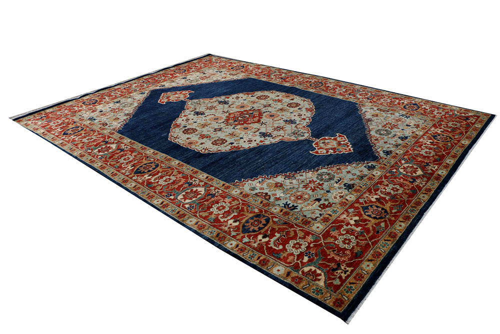 Navy Oushak 8' 8 x 11' 7 - No. 48050 - ALRUG Rug Store