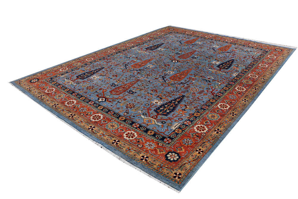Steel Blue Ziegler 9' x 12' - No. 48053 - ALRUG Rug Store