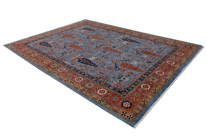Steel Blue Ziegler 9' x 12' - No. 48053 - ALRUG Rug Store