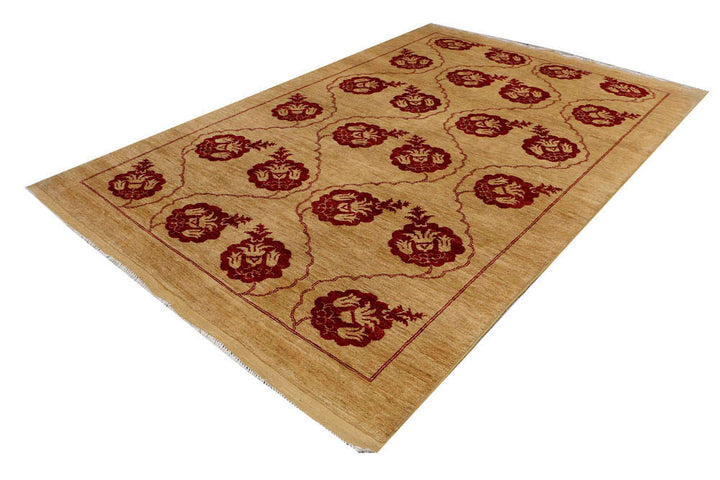 Wheat Gabbeh 6' 6 x 9' 9 - No. 48061 - ALRUG Rug Store