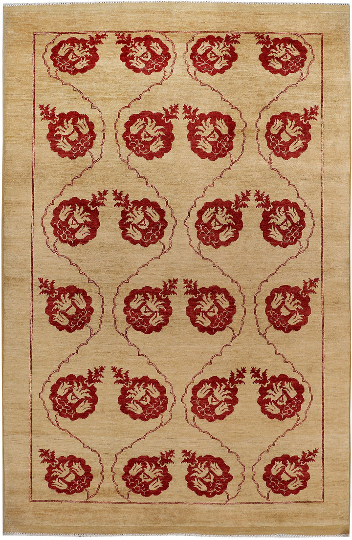 Wheat Gabbeh 6' 6 x 9' 9 - No. 48061 - ALRUG Rug Store