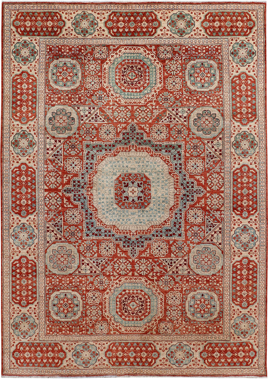 Brown Mamluk 6' 9 x 9' 5 - No. 48064 - ALRUG Rug Store