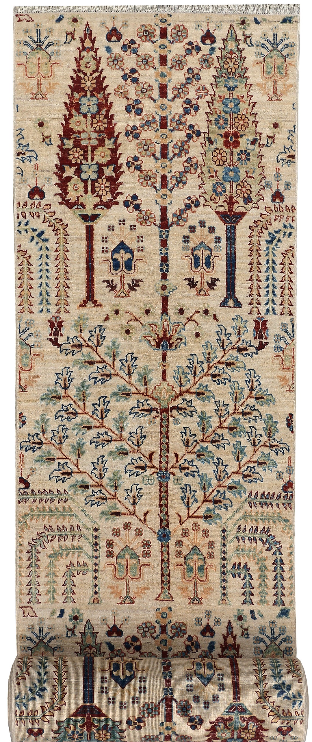 Multi Colored Ikat 2' 4 x 9' 10 - No. 48081 - ALRUG Rug Store