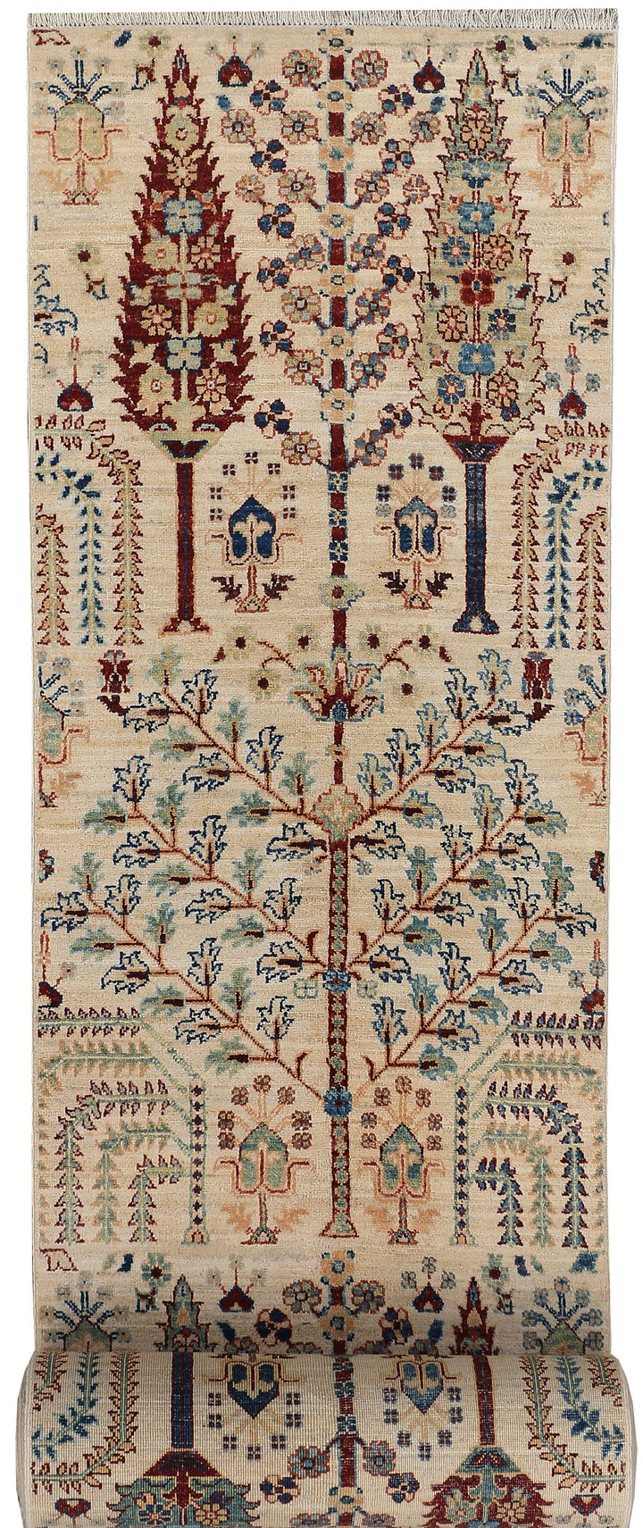 Multi Colored Ikat 2' 4 x 9' 10 - No. 48081 - ALRUG Rug Store