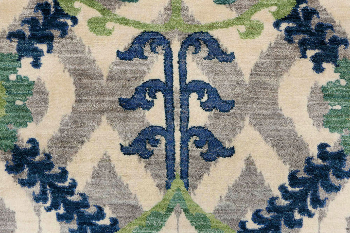 Multi Colored Ikat 2' 7 x 12' 2 - No. 48087 - ALRUG Rug Store