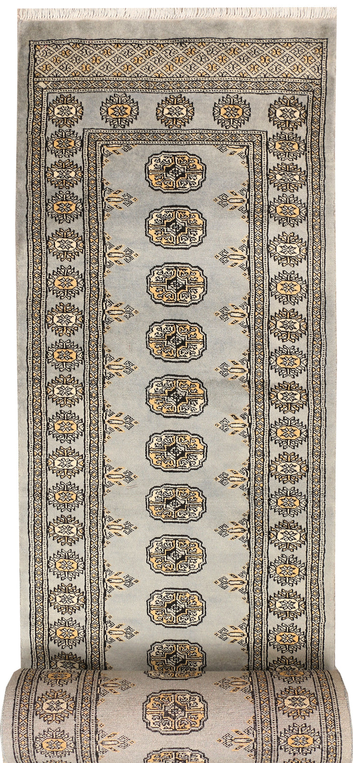 Silver Bokhara 2' 7 x 25' 7 - No. 48102 - ALRUG Rug Store