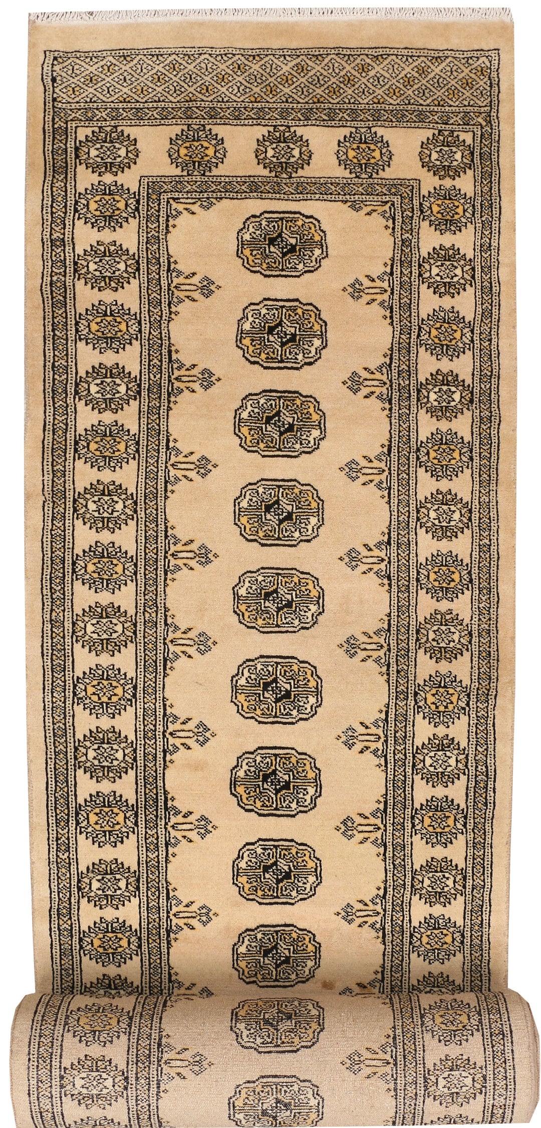 Burlywood Bokhara 2' 9 x 21' - No. 48109 - ALRUG Rug Store