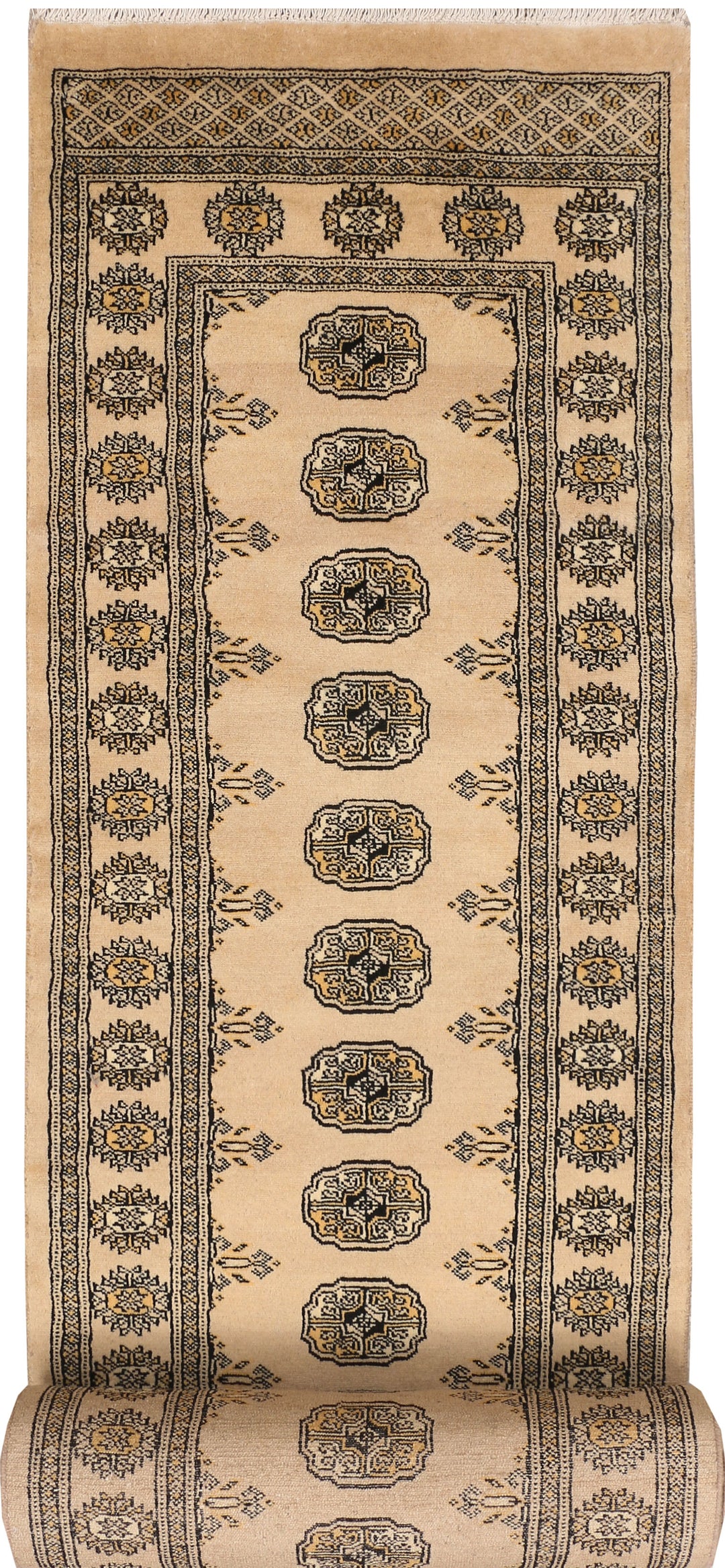 Burlywood Bokhara 2' 8 x 20' 11 - No. 48112 - ALRUG Rug Store