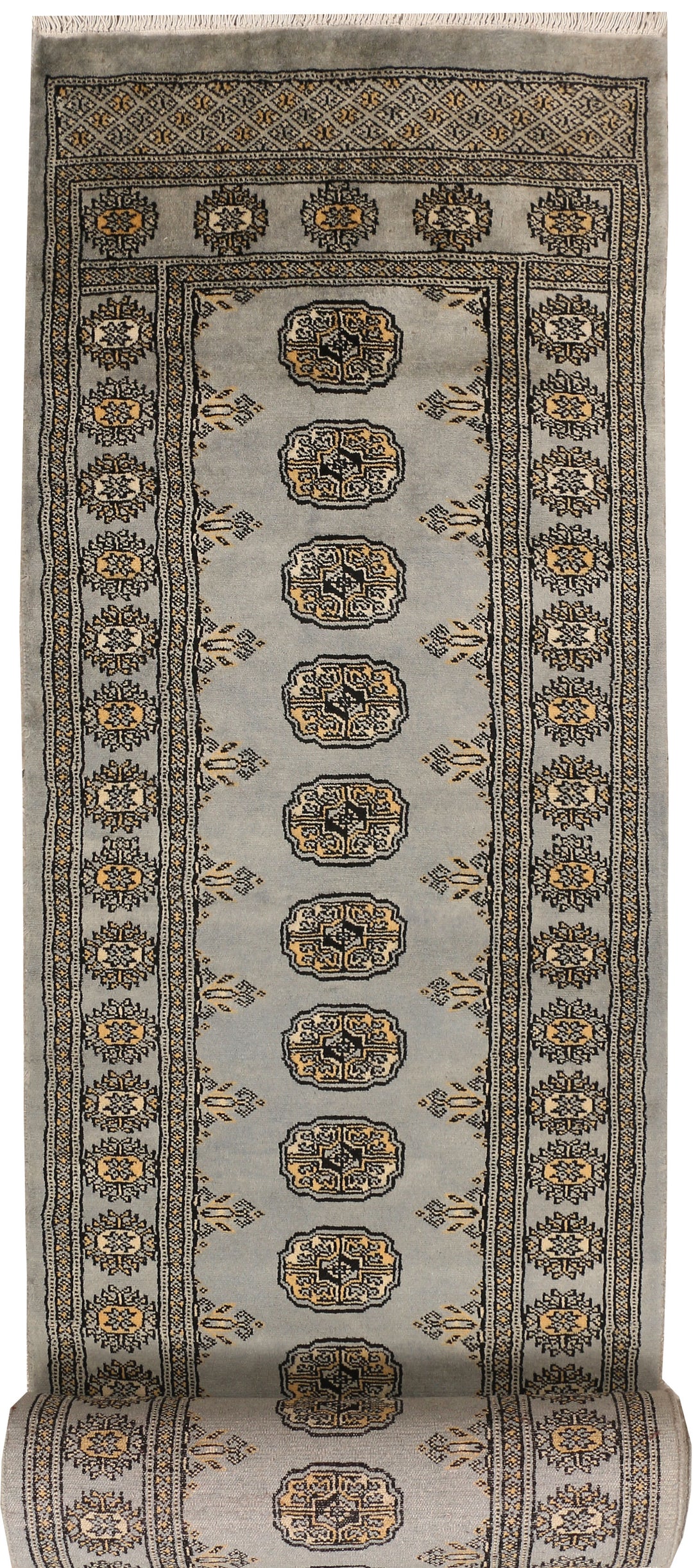 Silver Bokhara 2' 8 x 22' 1 - No. 48114 - ALRUG Rug Store