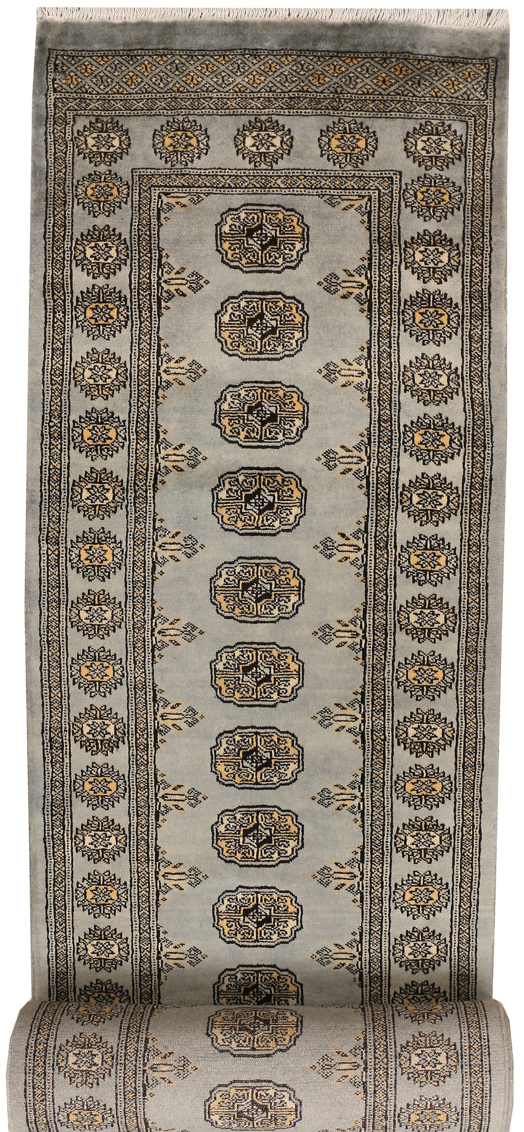 Dark Grey Bokhara 2' 7 x 25' - No. 48118 - ALRUG Rug Store