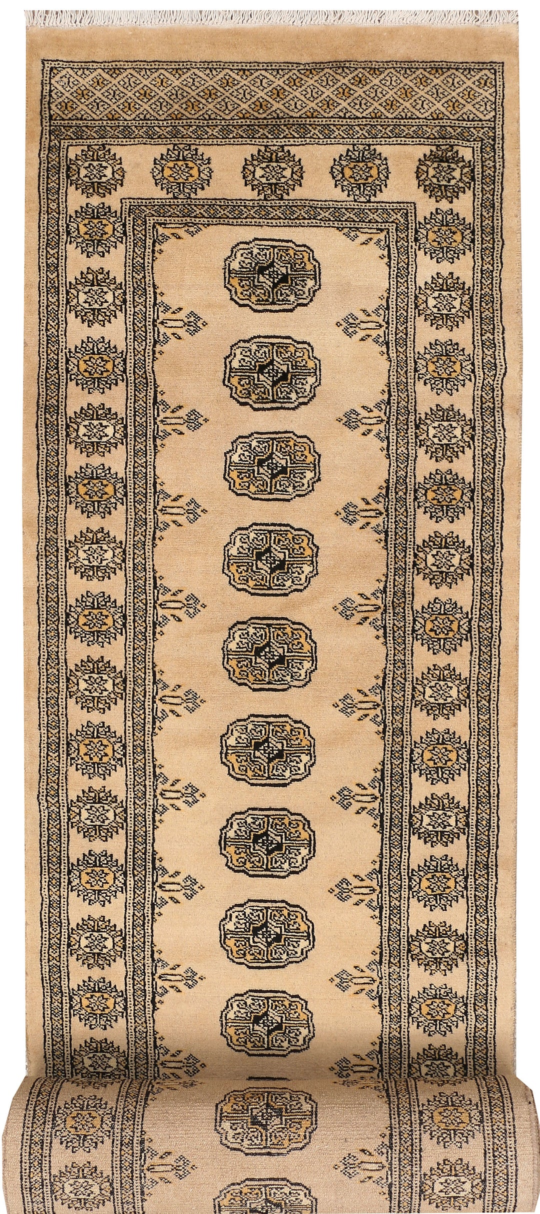 Burlywood Bokhara 2' 7 x 20' 10 - No. 48132 - ALRUG Rug Store