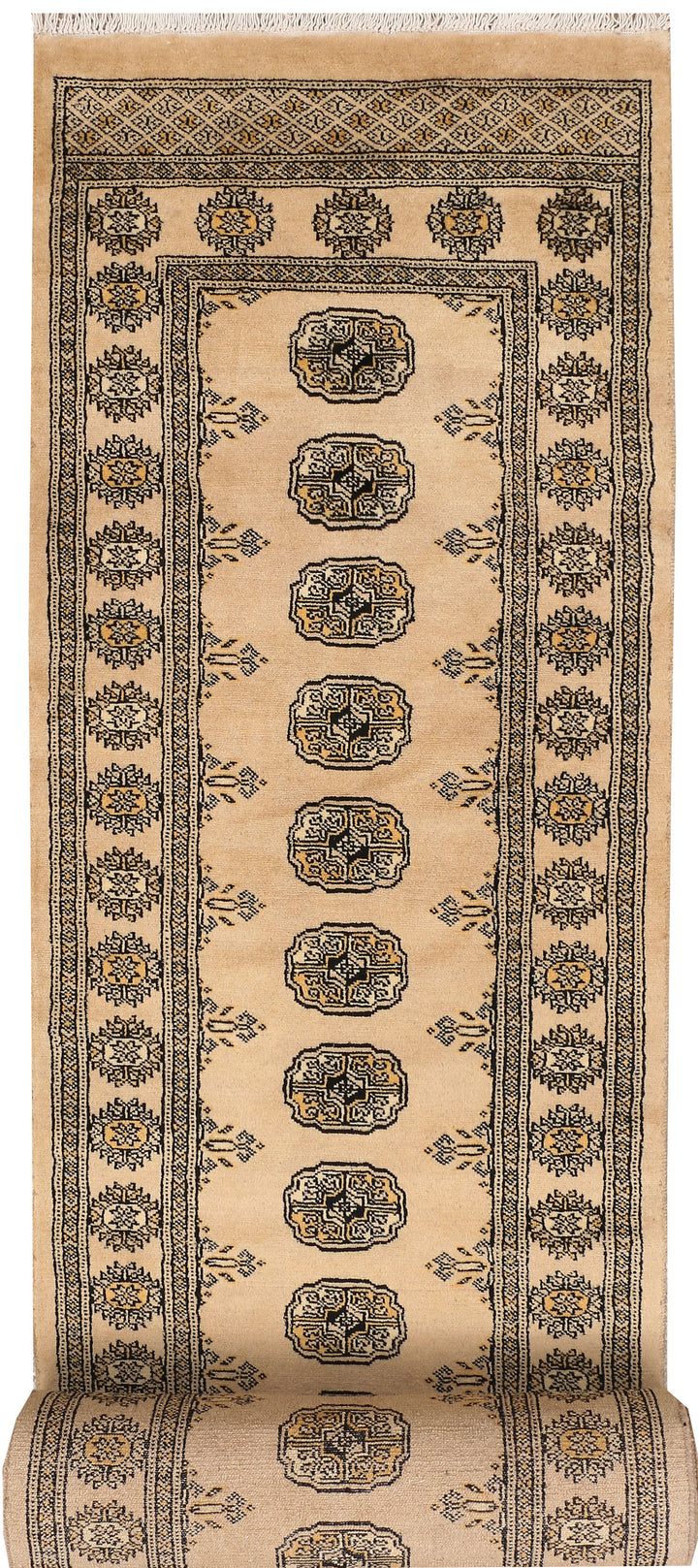 Burlywood Bokhara 2' 7 x 20' 10 - No. 48132 - ALRUG Rug Store