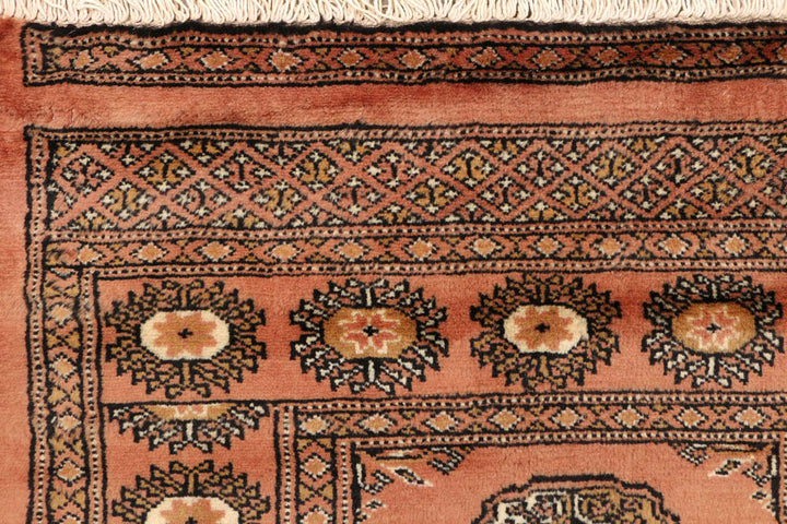 Dark Salmon Bokhara 2' 6 x 9' 9 - No. 48134 - ALRUG Rug Store