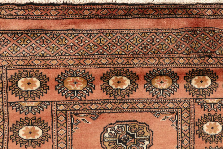 Dark Salmon Bokhara 2' 6 x 9' 9 - No. 48134 - ALRUG Rug Store