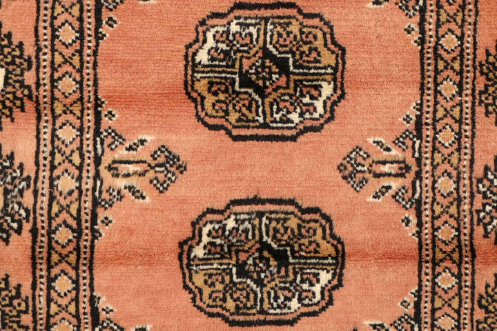 Dark Salmon Bokhara 2' 6 x 9' 9 - No. 48134 - ALRUG Rug Store