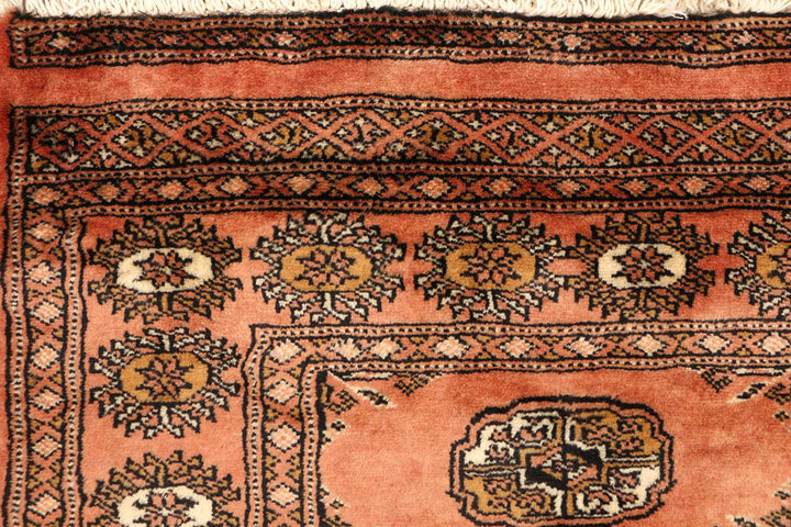 Dark Salmon Bokhara 2' 7 x 7' 10 - No. 48136 - ALRUG Rug Store