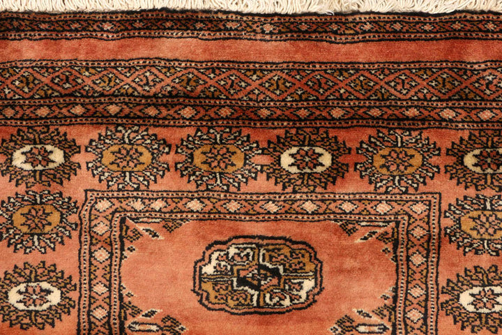 Dark Salmon Bokhara 2' 7 x 7' 10 - No. 48136 - ALRUG Rug Store