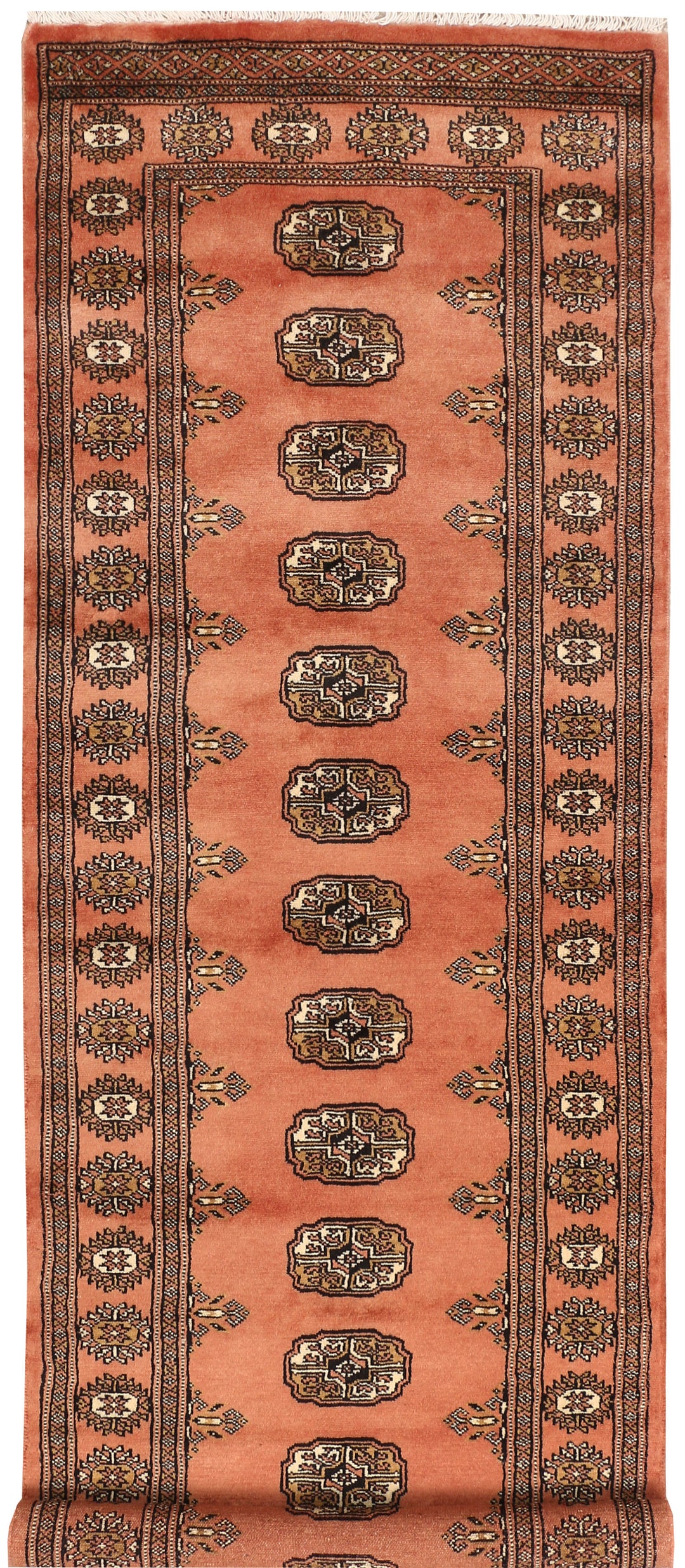 Dark Salmon Bokhara 2' 6 x 8' 2 - No. 48138 - ALRUG Rug Store
