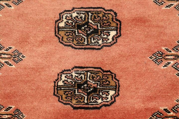 Dark Salmon Bokhara 2' 4 x 9' 6 - No. 48146 - ALRUG Rug Store