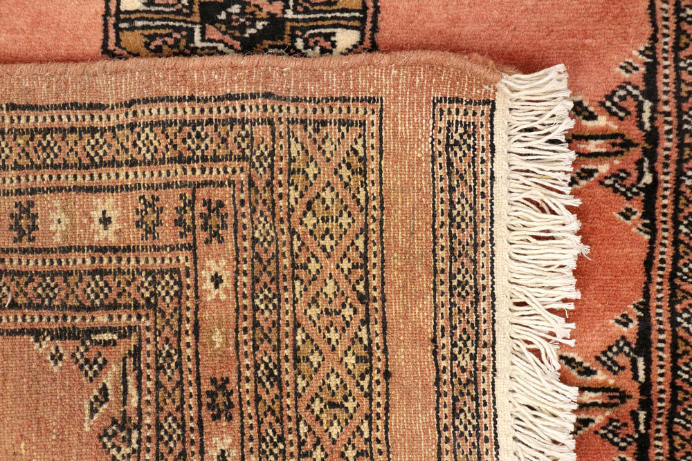 Dark Salmon Bokhara 2' 4 x 9' 6 - No. 48146 - ALRUG Rug Store