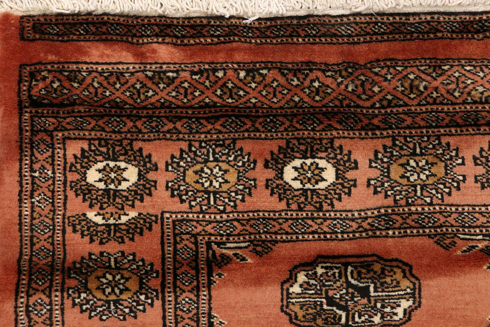 Dark Salmon Bokhara 2' 7 x 7' 10 - No. 48150 - ALRUG Rug Store