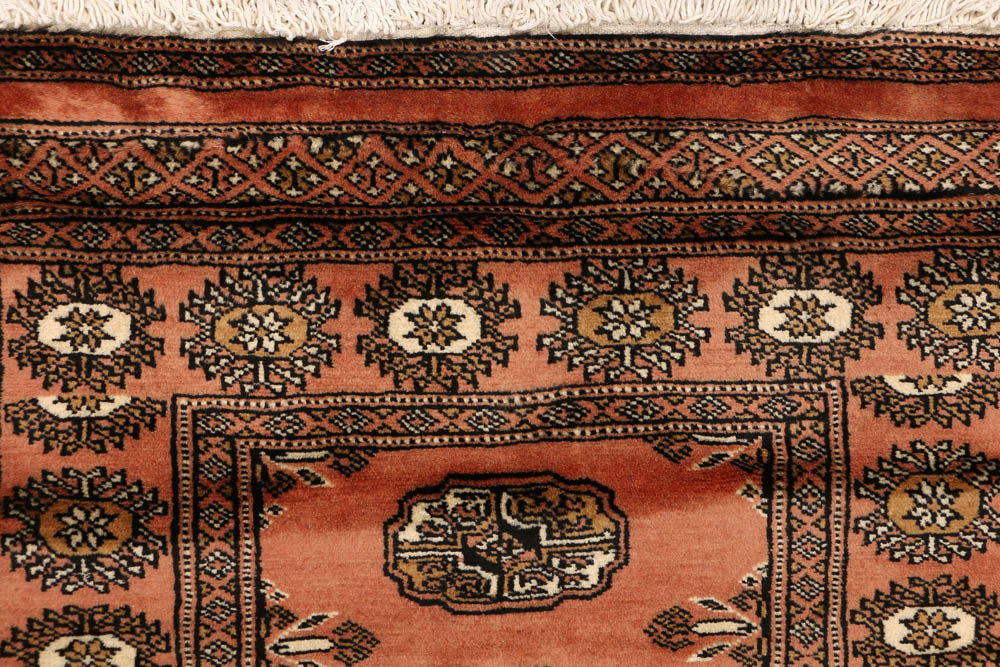 Dark Salmon Bokhara 2' 7 x 7' 10 - No. 48150 - ALRUG Rug Store