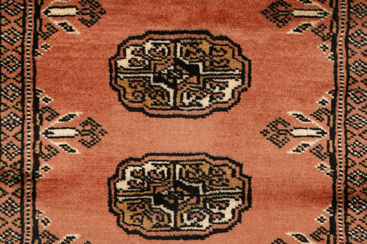 Dark Salmon Bokhara 2' 7 x 7' 10 - No. 48150 - ALRUG Rug Store