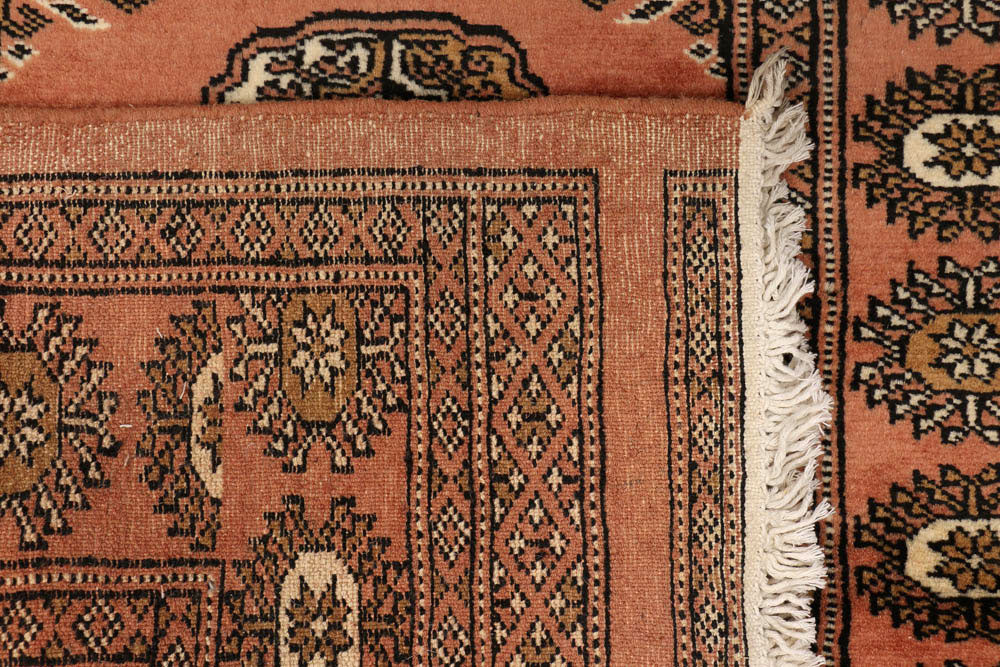 Dark Salmon Bokhara 2' 7 x 7' 10 - No. 48150 - ALRUG Rug Store
