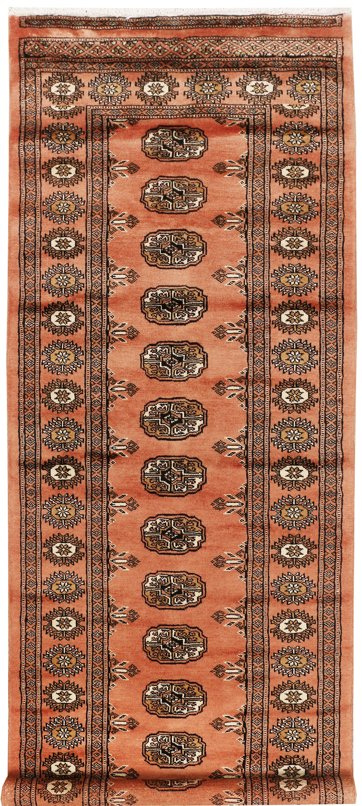 Dark Salmon Bokhara 2' 7 x 7' 10 - No. 48150 - ALRUG Rug Store