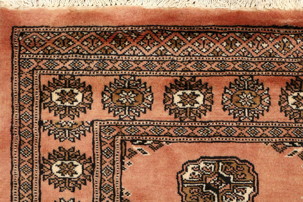 Dark Salmon Bokhara 2' 8 x 7' 9 - No. 48152 - ALRUG Rug Store