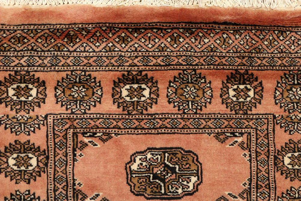 Dark Salmon Bokhara 2' 8 x 7' 9 - No. 48152 - ALRUG Rug Store