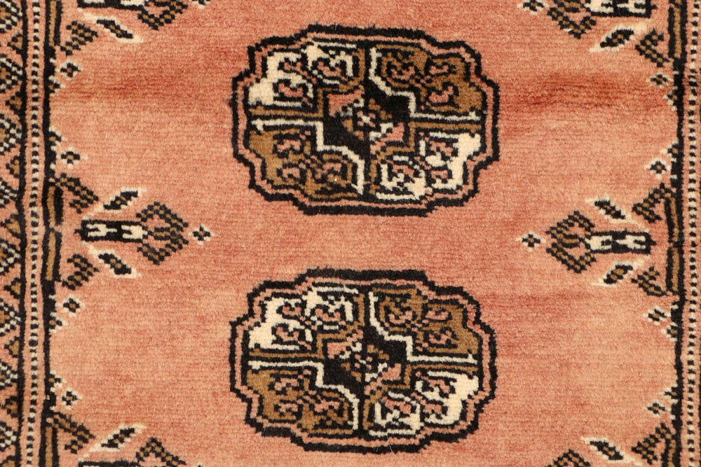 Dark Salmon Bokhara 2' 8 x 7' 9 - No. 48152 - ALRUG Rug Store