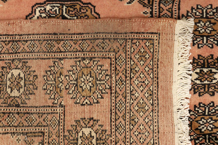 Dark Salmon Bokhara 2' 8 x 7' 9 - No. 48152 - ALRUG Rug Store