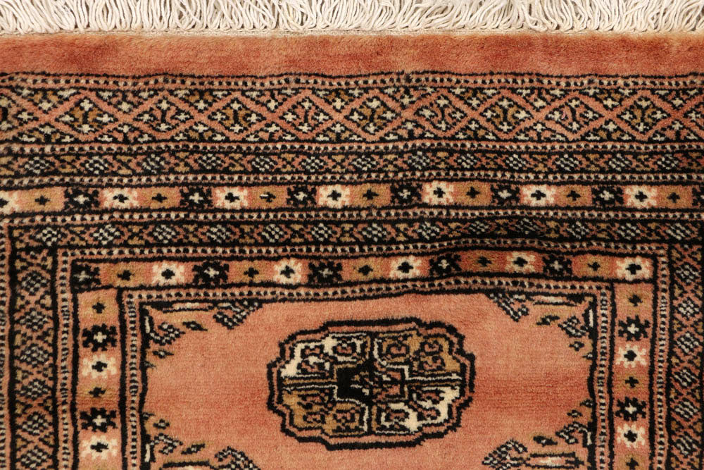 Dark Salmon Bokhara 2' 4 x 9' 1 - No. 48154 - ALRUG Rug Store