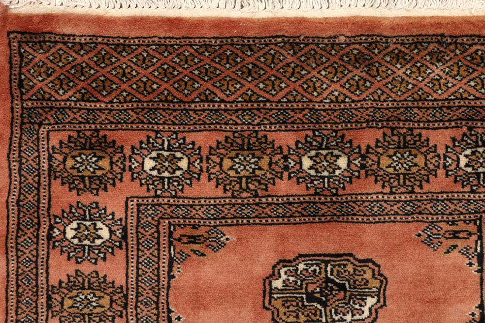 Dark Salmon Bokhara 2' 7 x 6' 7 - No. 48158 - ALRUG Rug Store